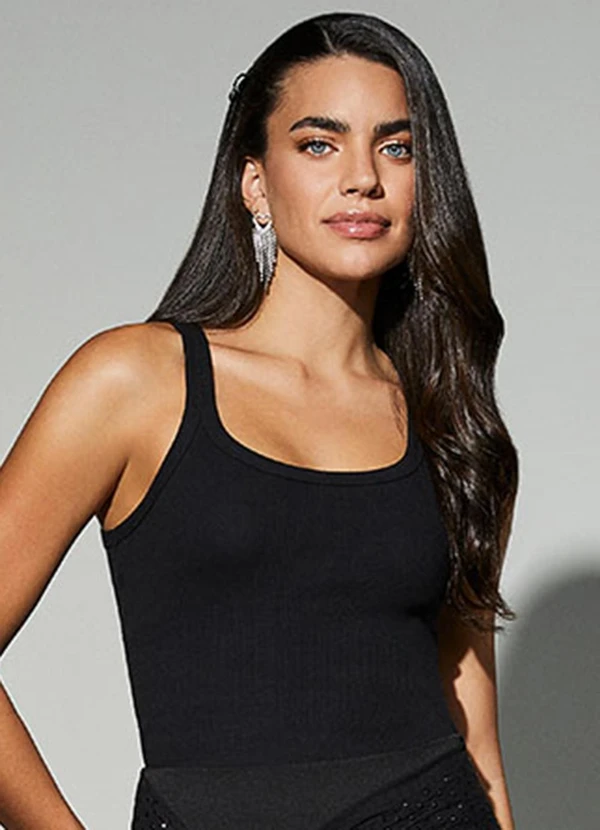 Authoria - Regata Básica Canelada Preta Preto