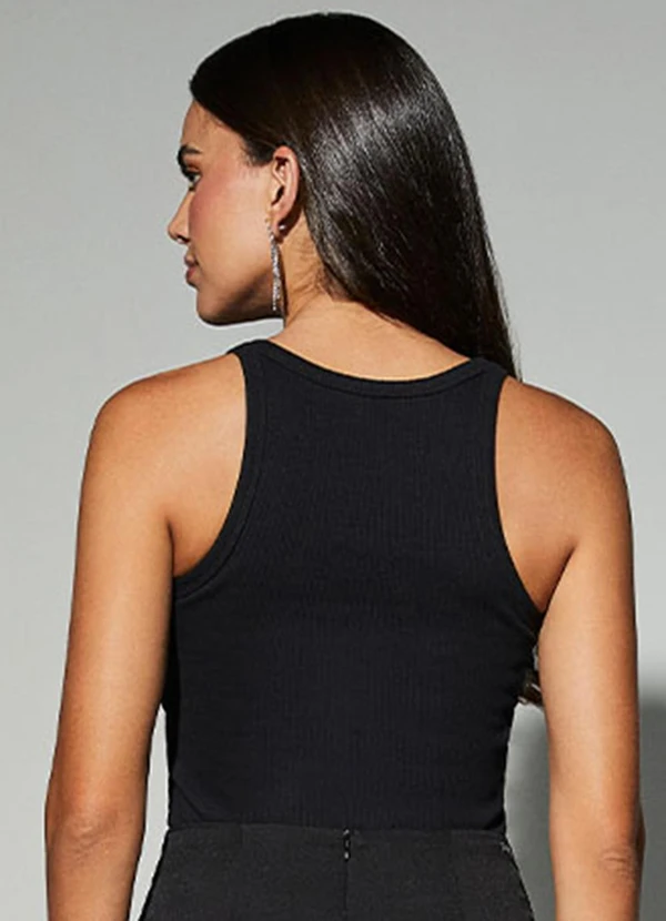 Authoria - Regata Básica Canelada Preta Preto 2