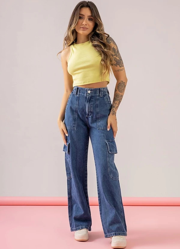 Just Basic - Regata Básica Cropped Ribaninha Verde 3