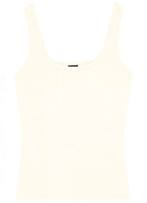 Enfim - Regata Básica em Ribana Conforto Off White - ENFIM