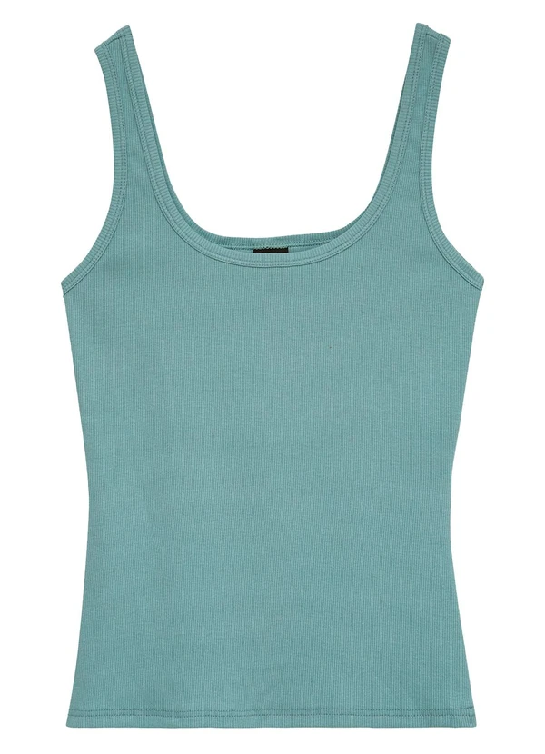 Enfim - Regata Básica em Ribana Conforto Verde Turquesa 3