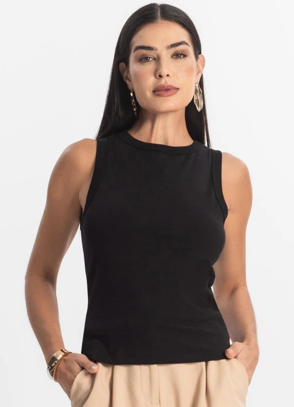 Rovitex - Regata Básica Feminina Preto 3