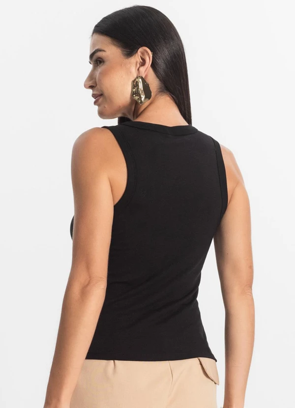 Rovitex - Regata Básica Feminina Preto 4