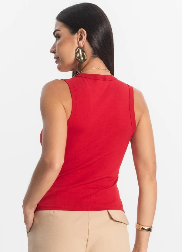 Rovitex - Regata Básica Feminina Vermelho 2