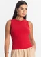 Rovitex - Regata Básica Feminina Vermelho - variação: Vermelho