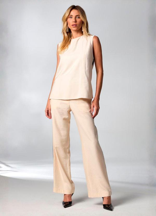 Carlota Costa - Regata Bicolor Bege 3