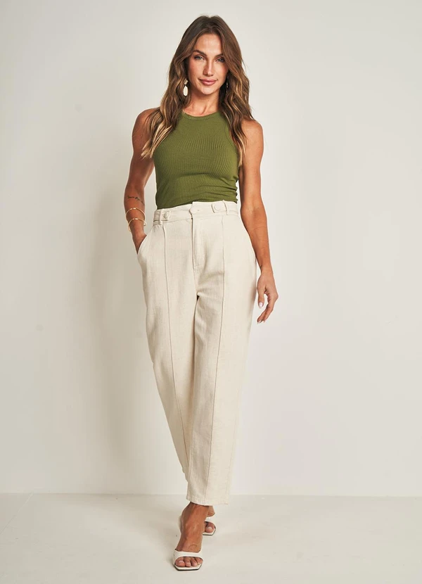 Doce Trama - Regata Boho Canelada Verde 3