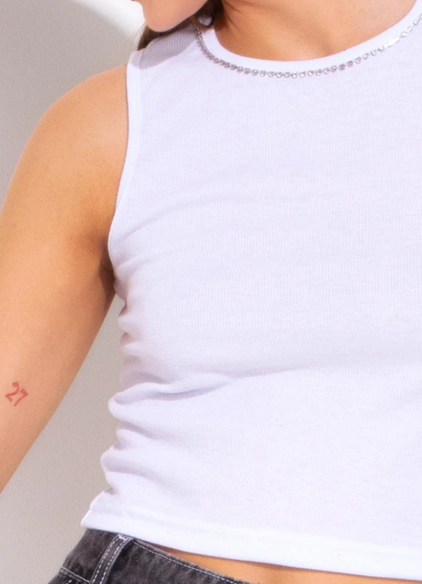 Bimini - Regata Branca com Strass 6