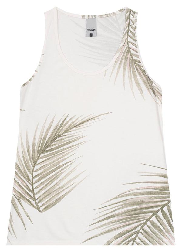 Malwee - Regata Branca Tropical em Viscose 3