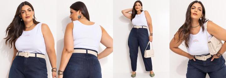 Regata Branco em Canelado