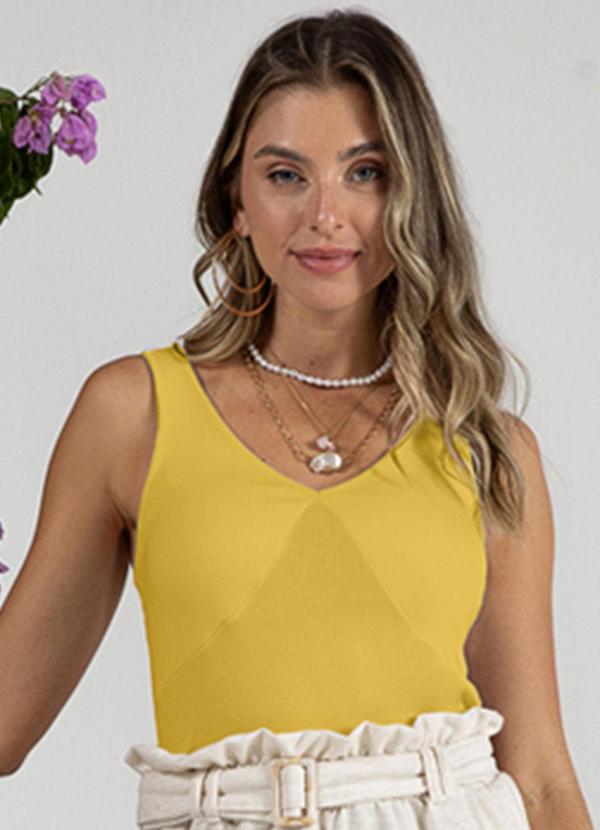 Use Modo - Regata Busto Duplo Amarelo