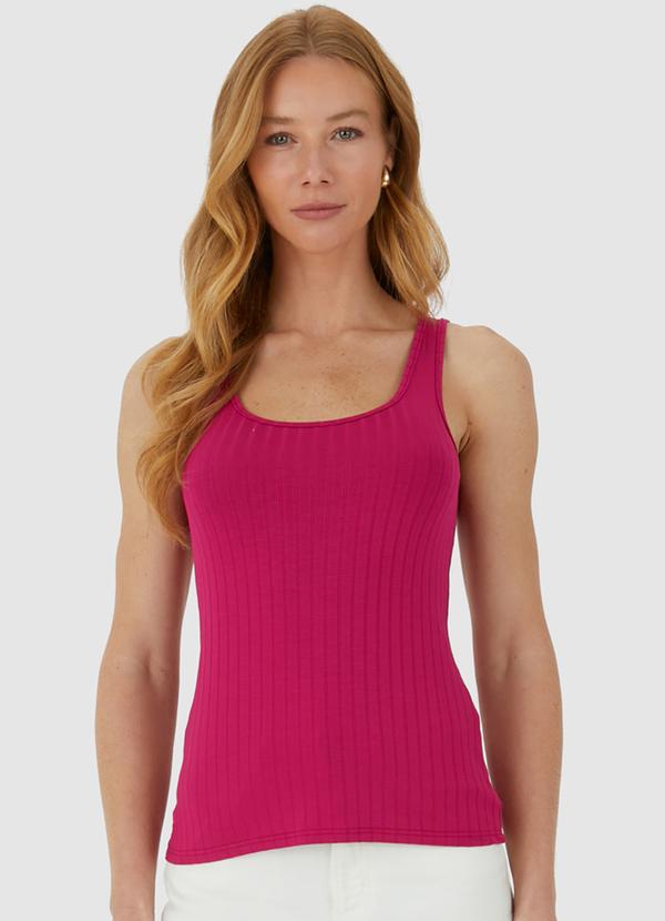 Malwee - Regata Canelada Ajustada Pink