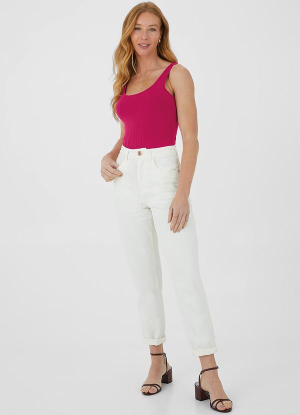 Malwee - Regata Canelada Ajustada Pink 3