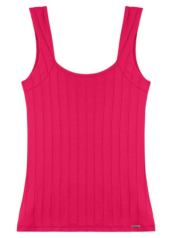 Rezzato - Regata Canelada Alça Larga Adulto Feminino Rosa