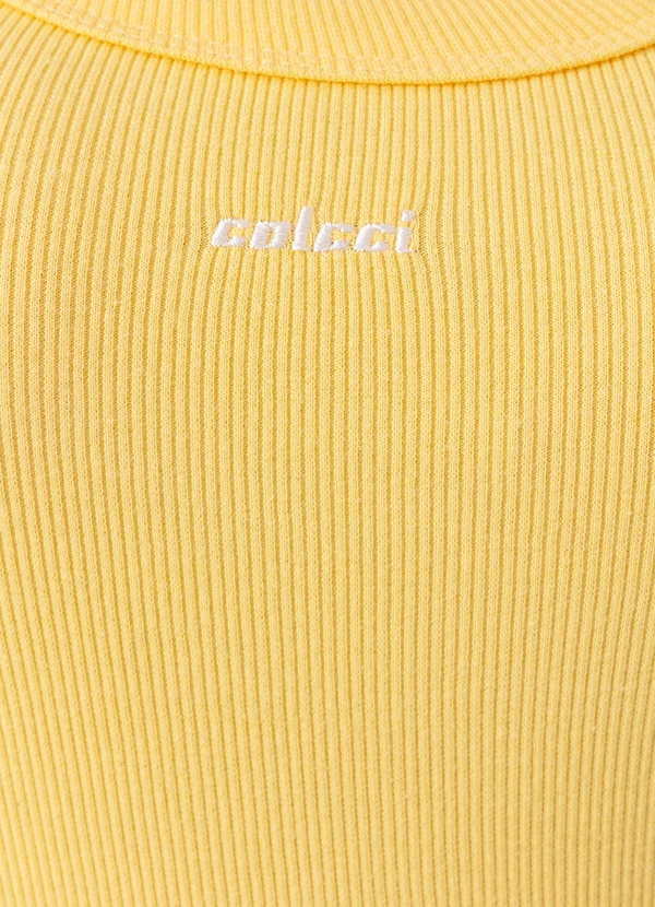 Colcci - Regata Canelada Amarelo 8