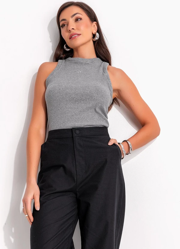 Colcci - Regata Canelada Cinza 7