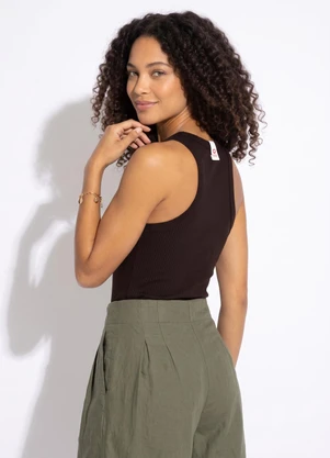 Colcci Jeans - Regata Canelada Cj Preto - COLCCI JEANS
