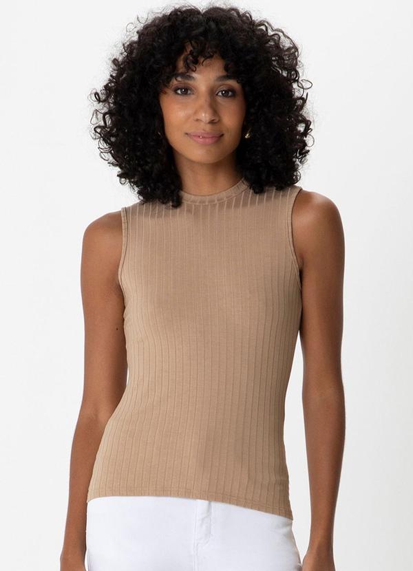 Malwee - Regata Canelada Feminina Bege