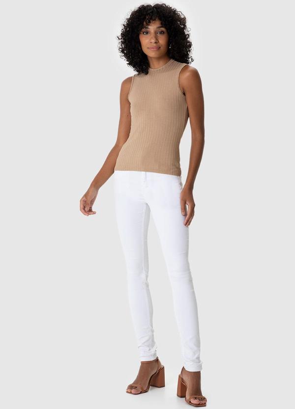 Malwee - Regata Canelada Feminina Bege 3