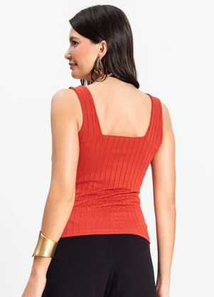 Infinita Cor - Regata Canelada Feminina Laranja - INFINITA COR