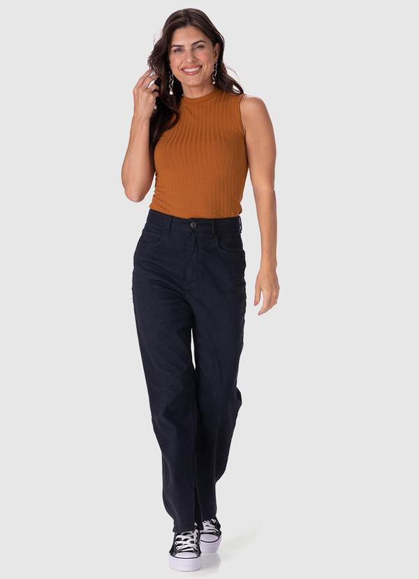 Malwee - Regata Canelada Feminina Marrom 4