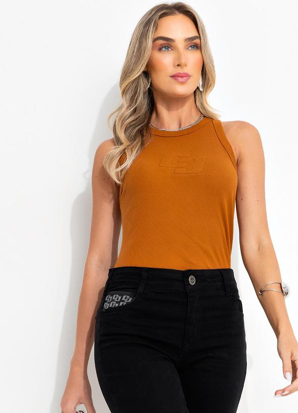 Colcci - Regata Canelada Marrom 3