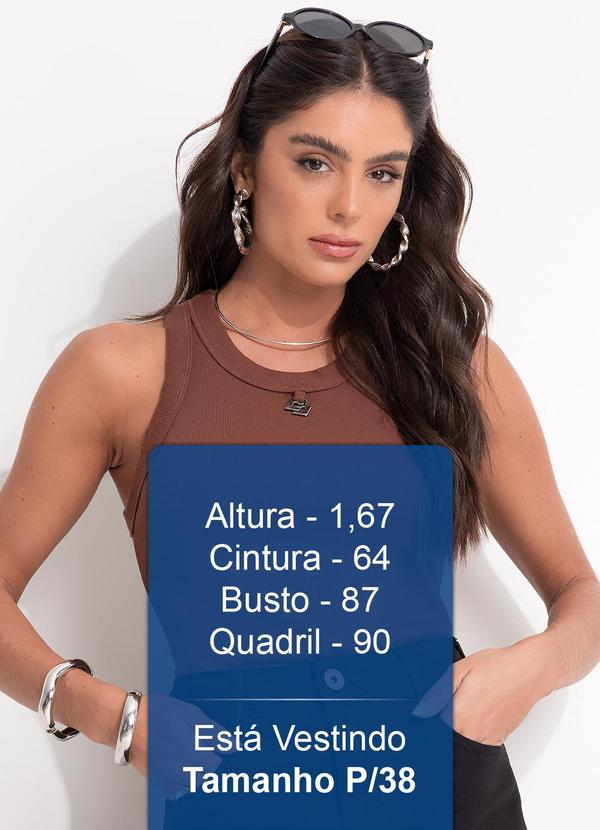 Colcci - Regata Canelada Marrom 5