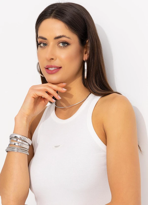 Colcci - Regata Canelada Off White 13