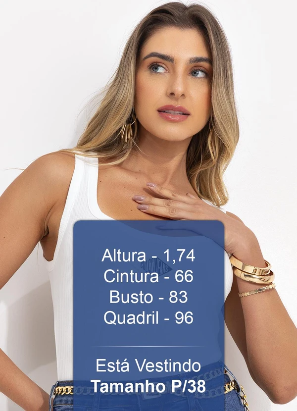 Colcci Jeans - Regata Canelada Off White 5