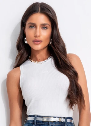 Colcci - Regata Canelada Off White - COLCCI