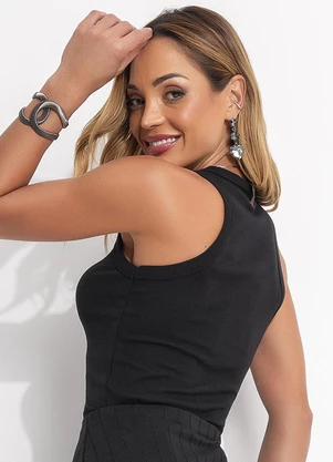 Colcci - Regata Canelada Preto - COLCCI