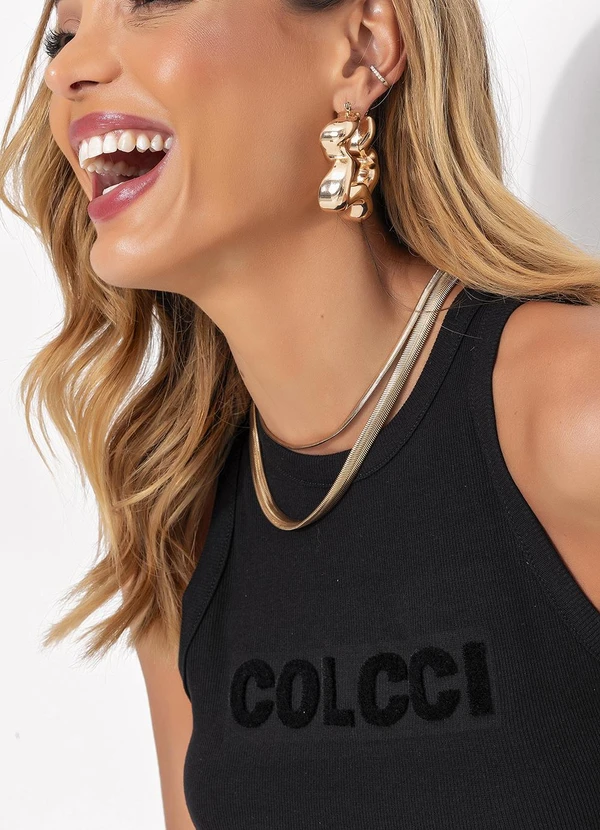 Colcci - Regata Canelada Preto 7