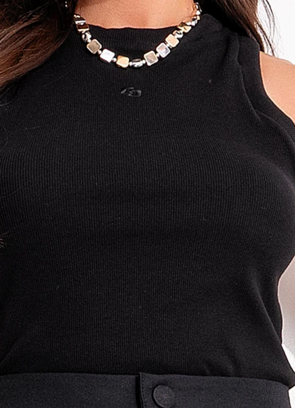 Colcci - Regata Canelada Preto 8