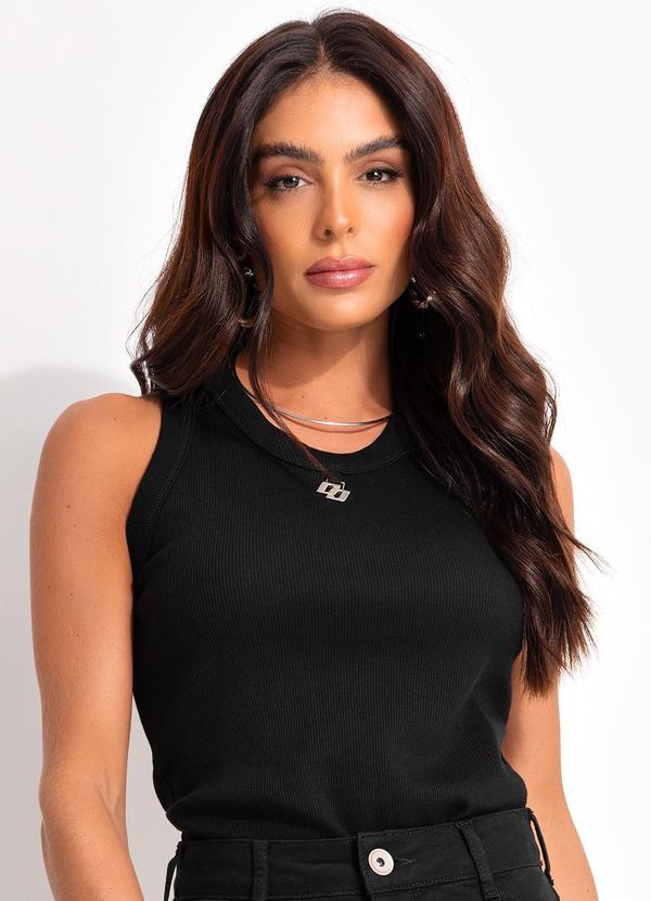 Colcci - Regata Canelada Preto