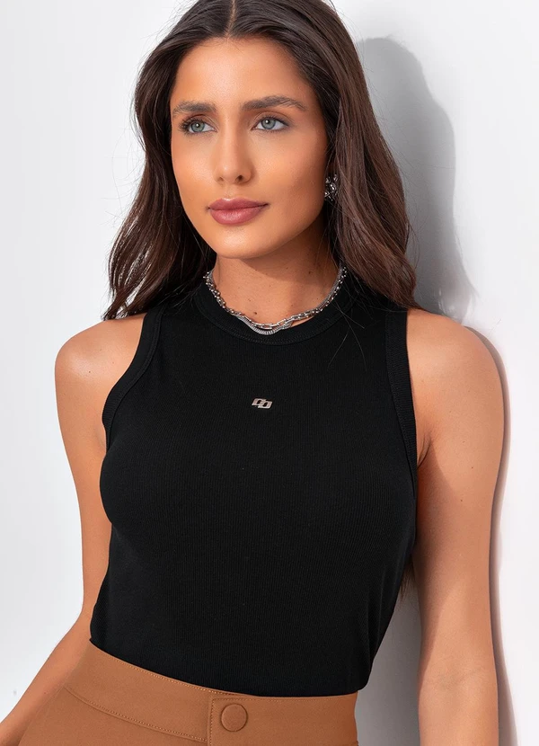 Colcci - Regata Canelada Preto 4