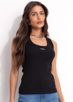 Colcci - Regata Canelada Preto - COLCCI