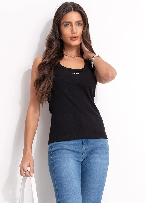 Colcci - Regata Canelada Preto 3