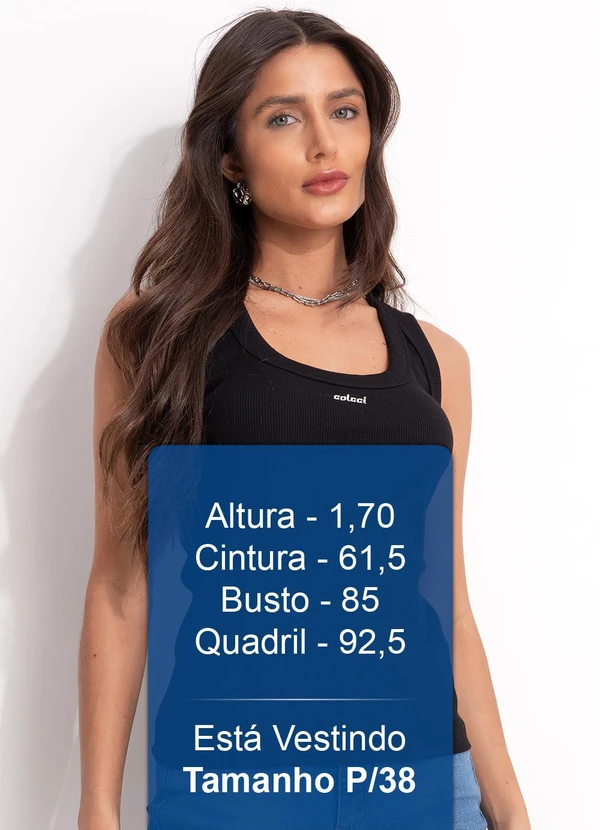 Colcci - Regata Canelada Preto 5