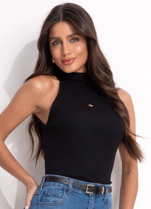 Colcci - Regata Canelada Preto - COLCCI