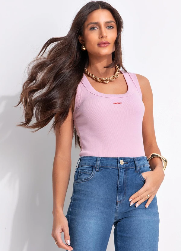 Colcci - Regata Canelada Rosa 4