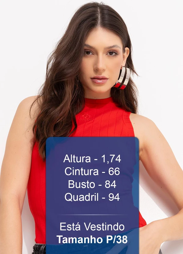 Colcci - Regata Canelada Vermelho 6