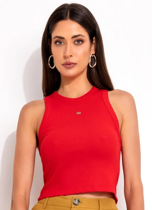 Colcci - Regata Canelada Vermelho - COLCCI