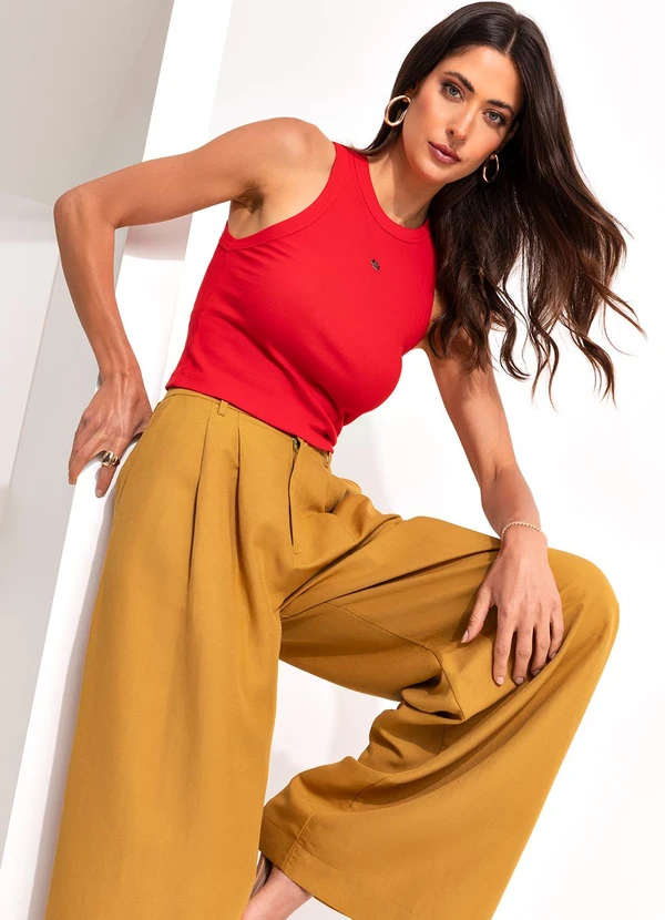 Colcci - Regata Canelada Vermelho 6