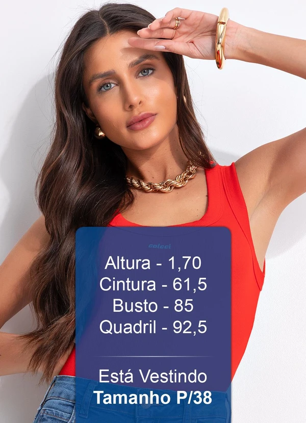 Colcci - Regata Canelada Vermelho 6