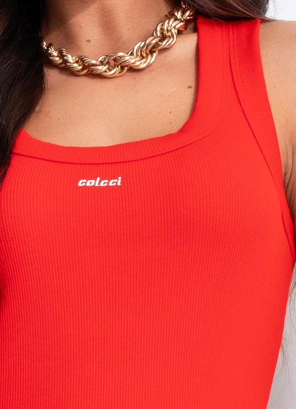 Colcci - Regata Canelada Vermelho 7