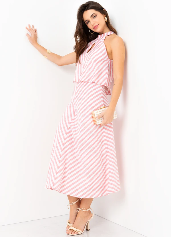 Mob - Regata Cava Raglan Listrada Rosa 6