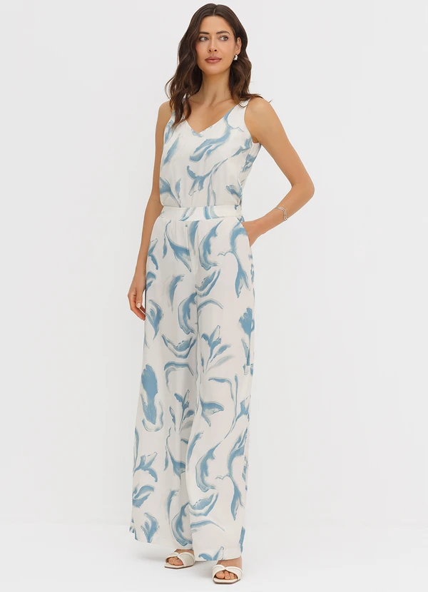 Principessa - Regata com Alça em Viscose Estampada Manu 5