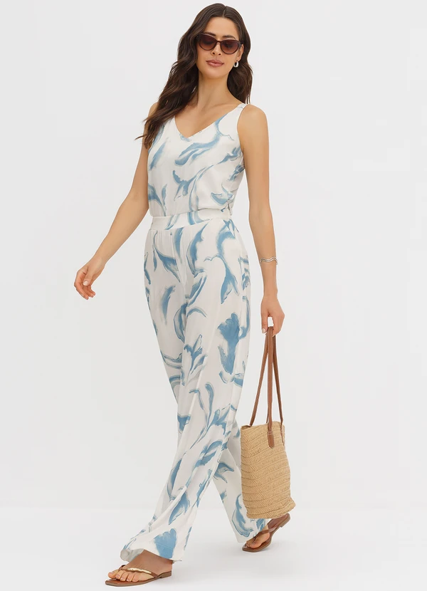 Principessa - Regata com Alça em Viscose Estampada Manu 6