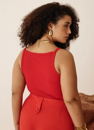 Elegance - Regata com Debrum na Cava Vermelho Spice - ELEGANCE