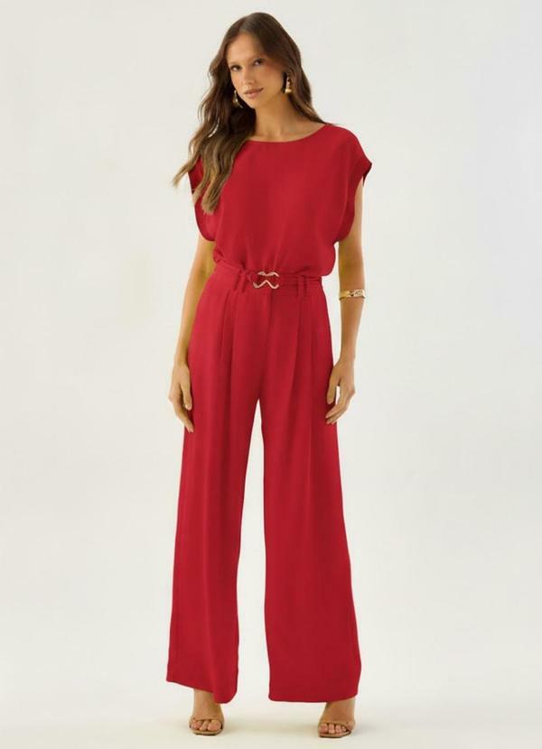 Carlota Costa - Regata com Detalhe Manga Vermelho 2